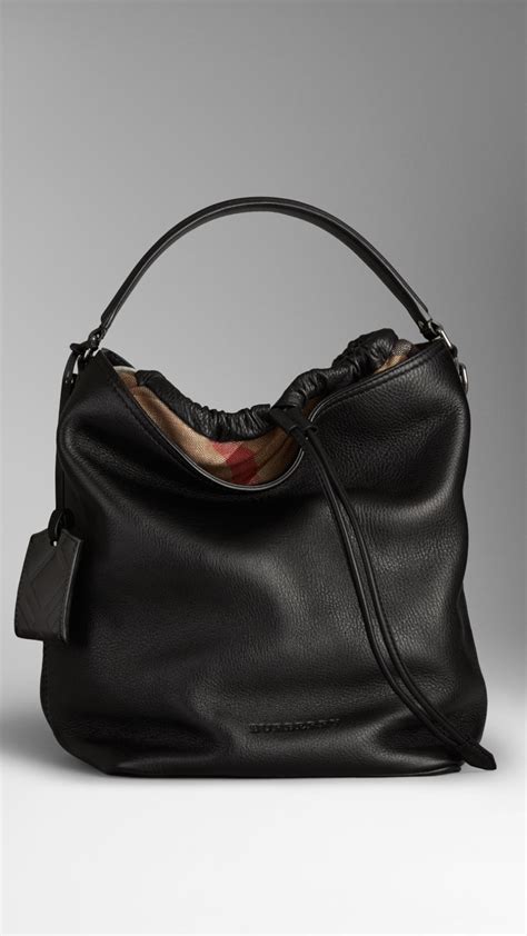 burberry belted hobo|Burberry black leather purse.